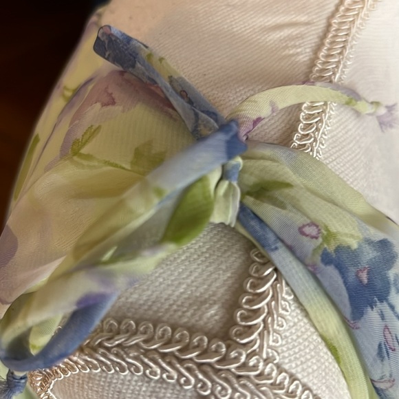 NWT dressbarn VTG pastels chiffon lined midi green yellow blue purple 14 - Picture 10 of 16